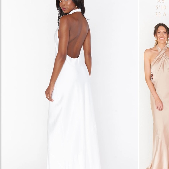 Show Me Your MuMu White halter dress - Picture 6 of 6